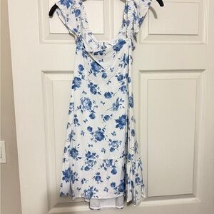 Hollister Blue Floral Mini Dress